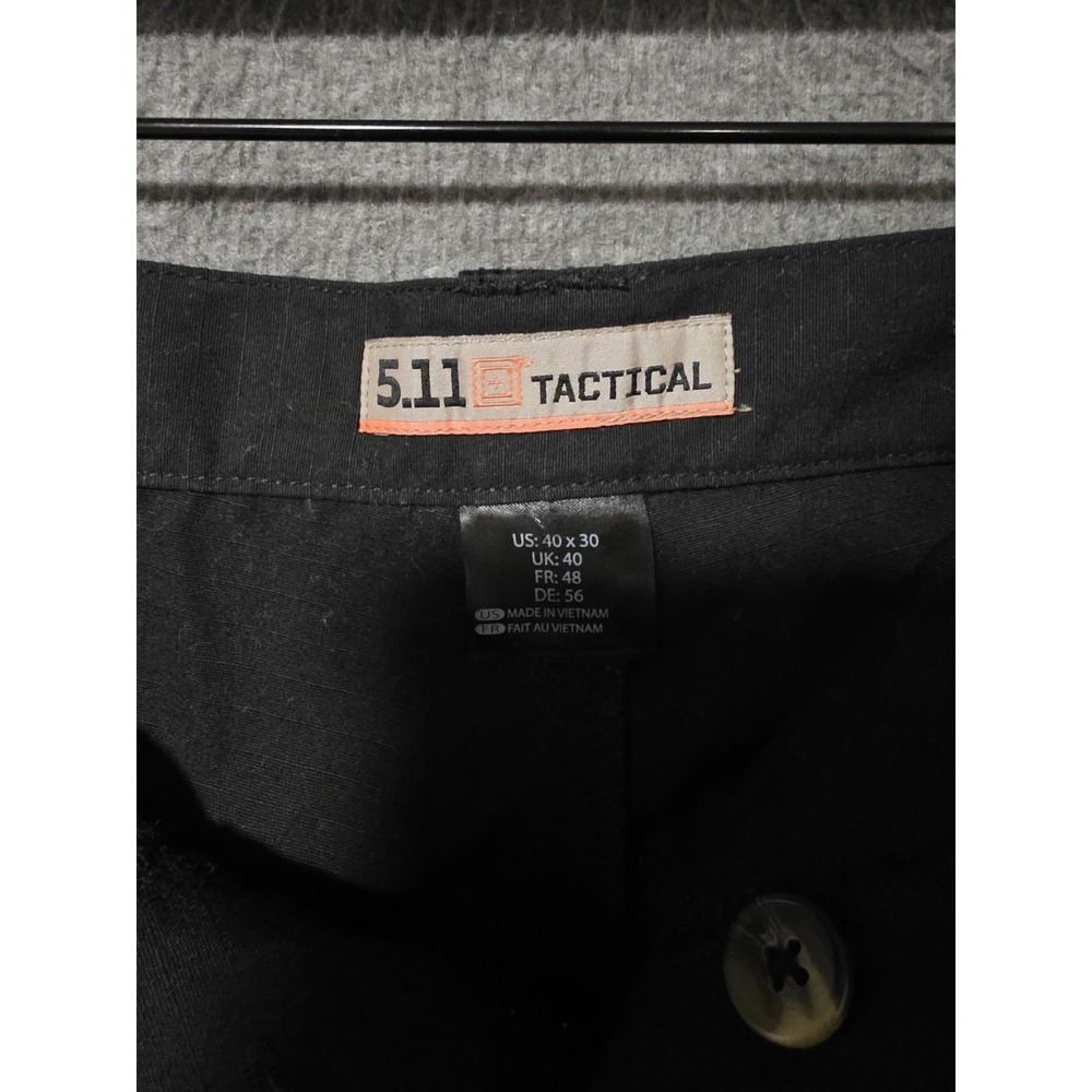 5.11 Tactical Taclite Pro Ripstop Cargo Pants Mens 40x30 74273 Black - Picture 7 of 12
